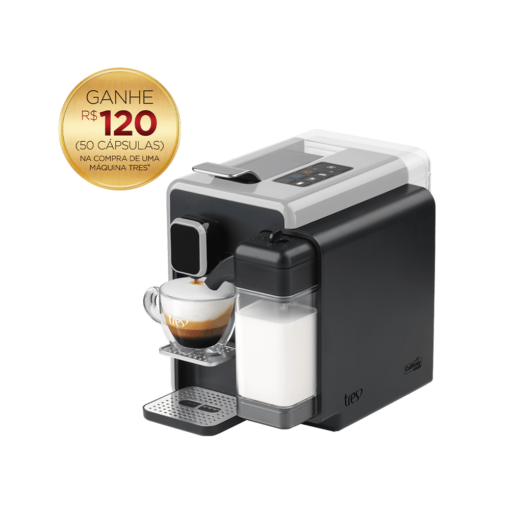 Cafeteira Espresso Barista Prata Automática + 120 Cápsulas