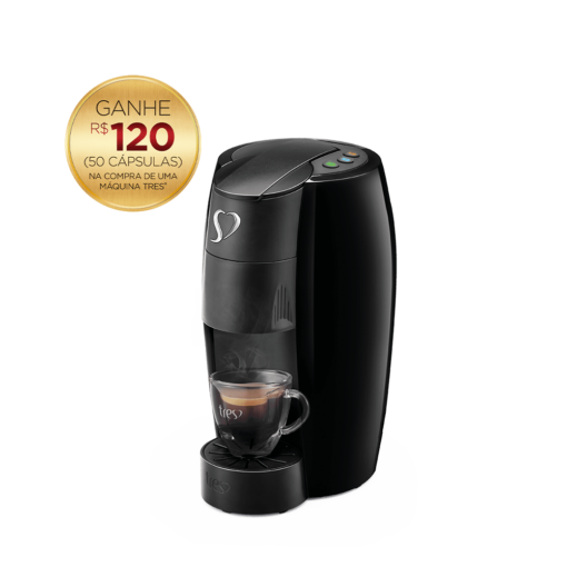 Cafeteira Espresso LOV Preta Automática – 3 Corações