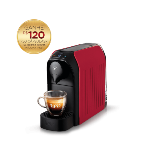 Cafeteira Espresso Passione Vermelha Automática –  3 Corações