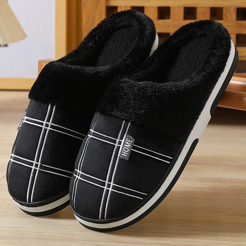 Chinelo Pantufa Casual Masculino Xadrez Confortável