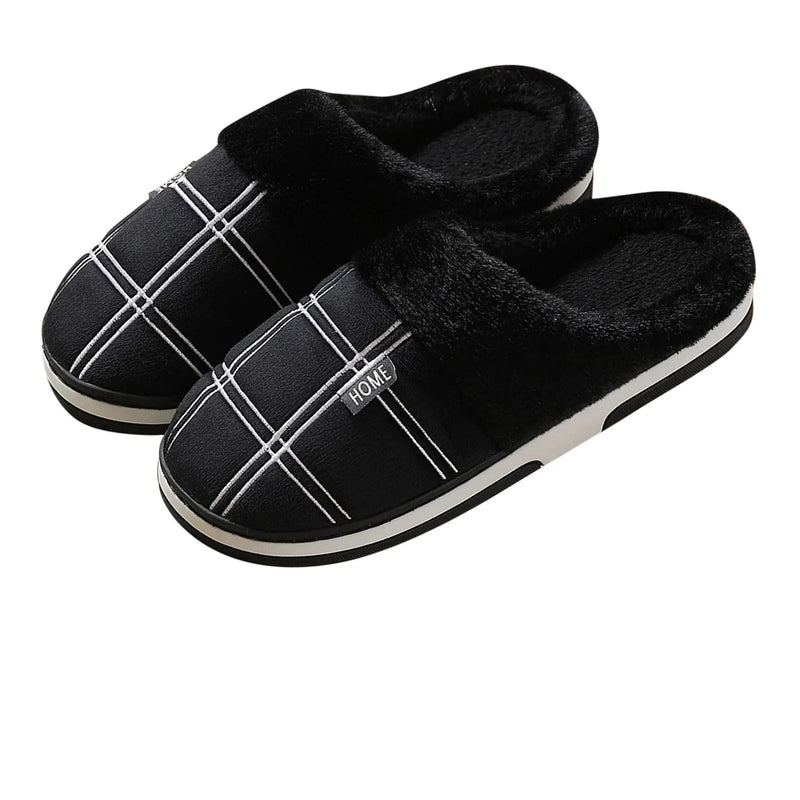 Chinelo Pantufa Casual Masculino Xadrez Confortável