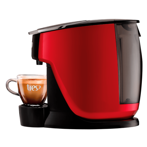 Cafeteira Espresso Touch Vermelha Automática + 120 Cápsulas