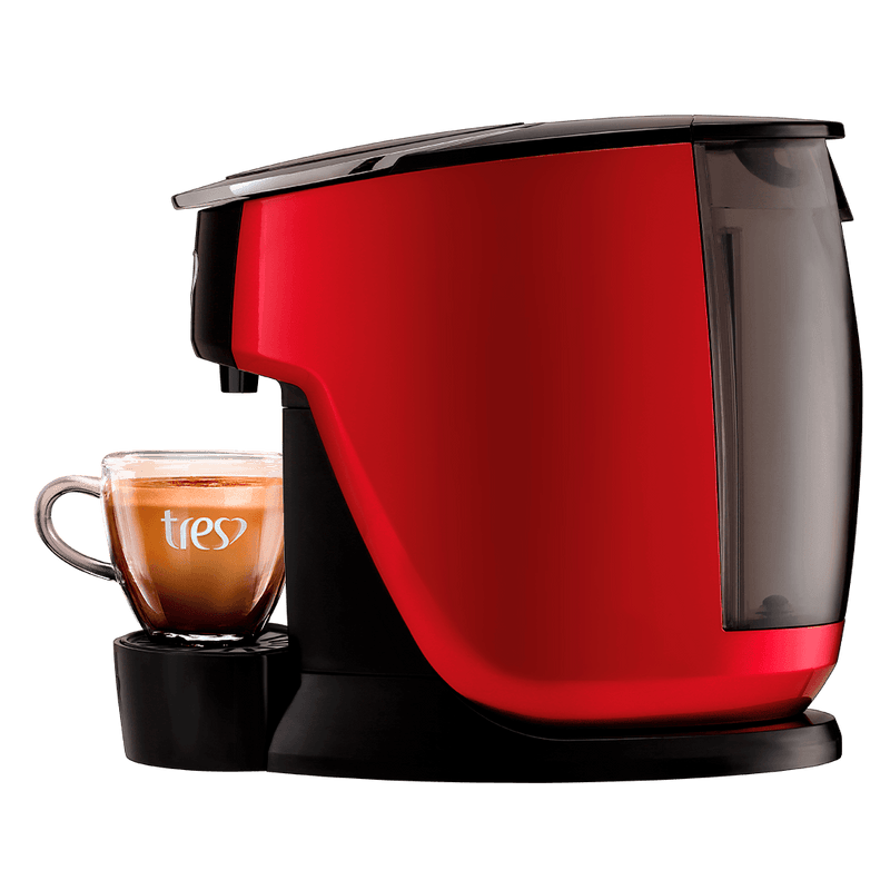 Cafeteira Espresso Touch Vermelha Automática + 120 Cápsulas